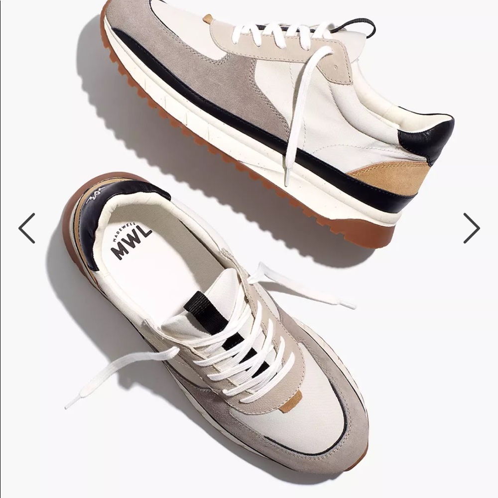 Madewell Kickoff Trainer Sneakers in (Re)sourced Canvas and Suede